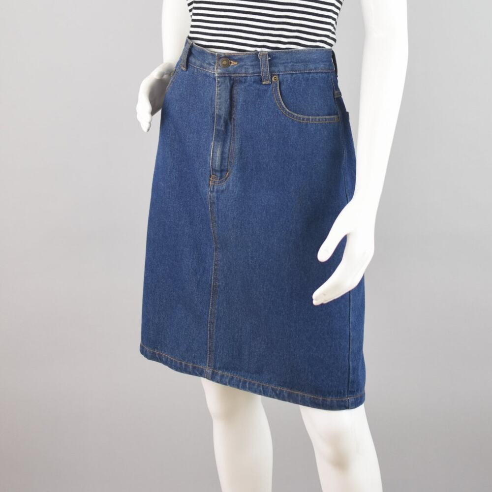 Vintage 90s Newport News Denim Jean Skirt, Women's Size 8, 28" Waist - Picture 3 of 9